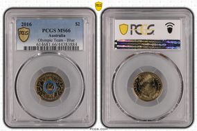 2016 $2 Olympic Team - Blue MS66