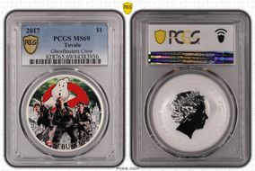 2017 $1 Ghostbusters Crew MS69