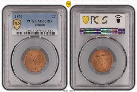 1876 2C MS65RD