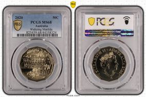 2020 50C Waltzing Matilda MS68