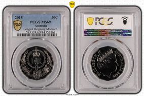 2015 50C Longest Reigning Monarch MS69