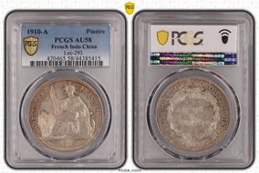 1910-A Piastre Lec-293 AU58