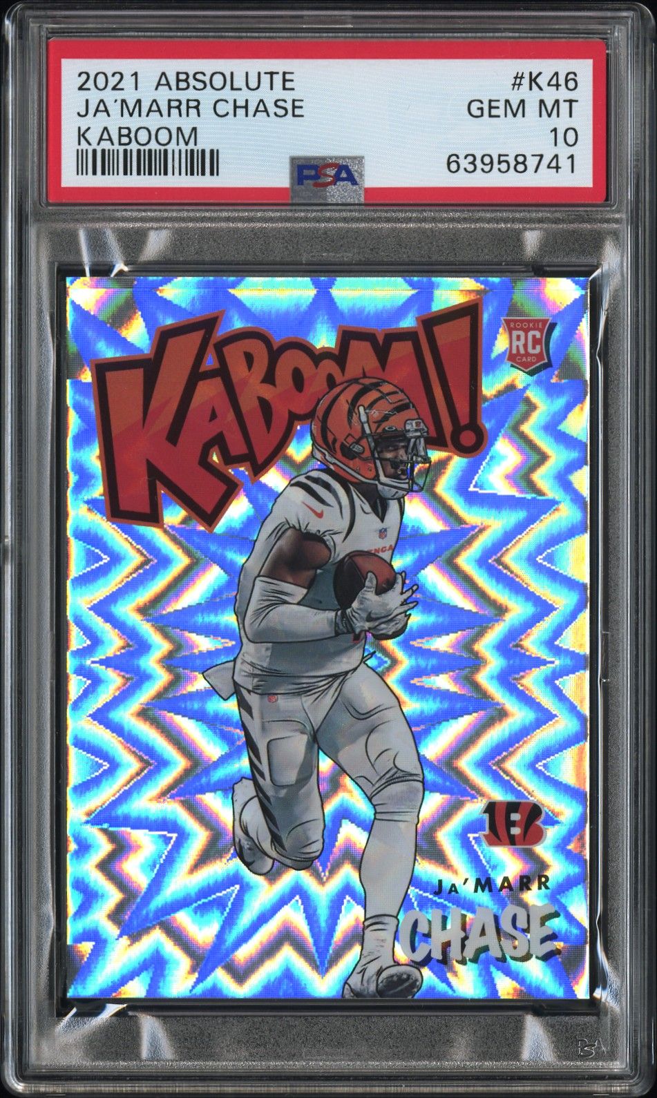 2021 Panini PANINI ABSOLUTE KABOOM! #K46 Ja’Marr Chase front