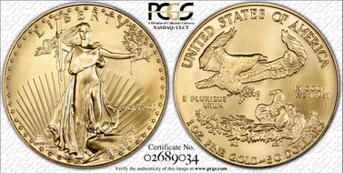 1991 $50 Gold Eagle MS68