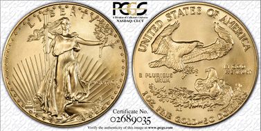 1991 $50 Gold Eagle MS69