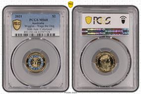 2021 $2 Wiggles - Wags the Dog 30th Ann. Colorized MS68