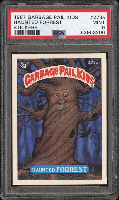 1987 Topps GARBAGE PAIL KIDS STICKERS STICKERS #273A Haunted Forrest front