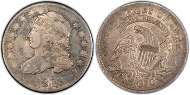 1814 10C Large Date VF35