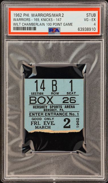 1962 Wilt Chamberlain 100-Point Game
