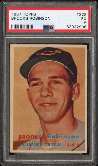 1957 Topps TOPPS #328 Brooks Robinson front