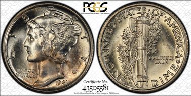 1941-S/S 10C RPM, FS-501 MS66FB