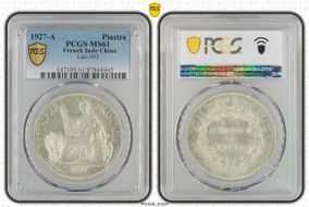 1927-A Piastre Lec-303 MS61