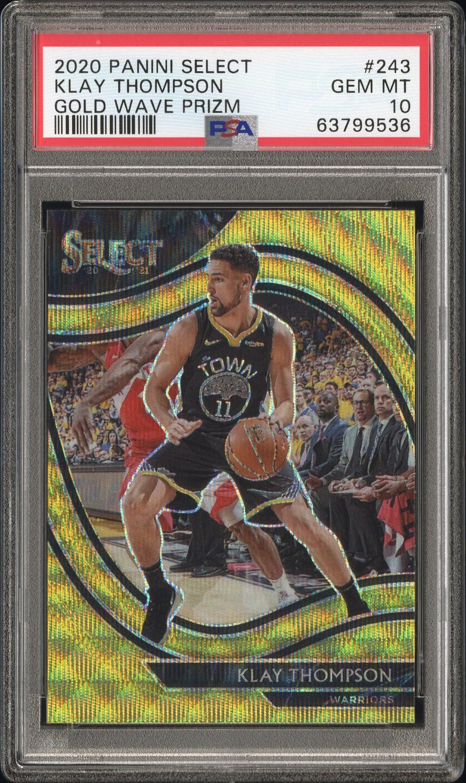 2020 Panini PANINI SELECT Wave #243 Klay Thompson front