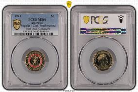 2021 $2 Wiggles - Capt. Feathersword 30th Ann. Colorized MS66