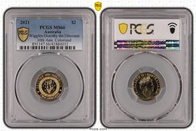 2021 $2 Wiggles-Dorothy the Dinosaur 30th Ann. Colorized MS66