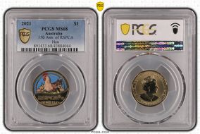 2021 $1 150 Ann. of RSPCA Hen MS68