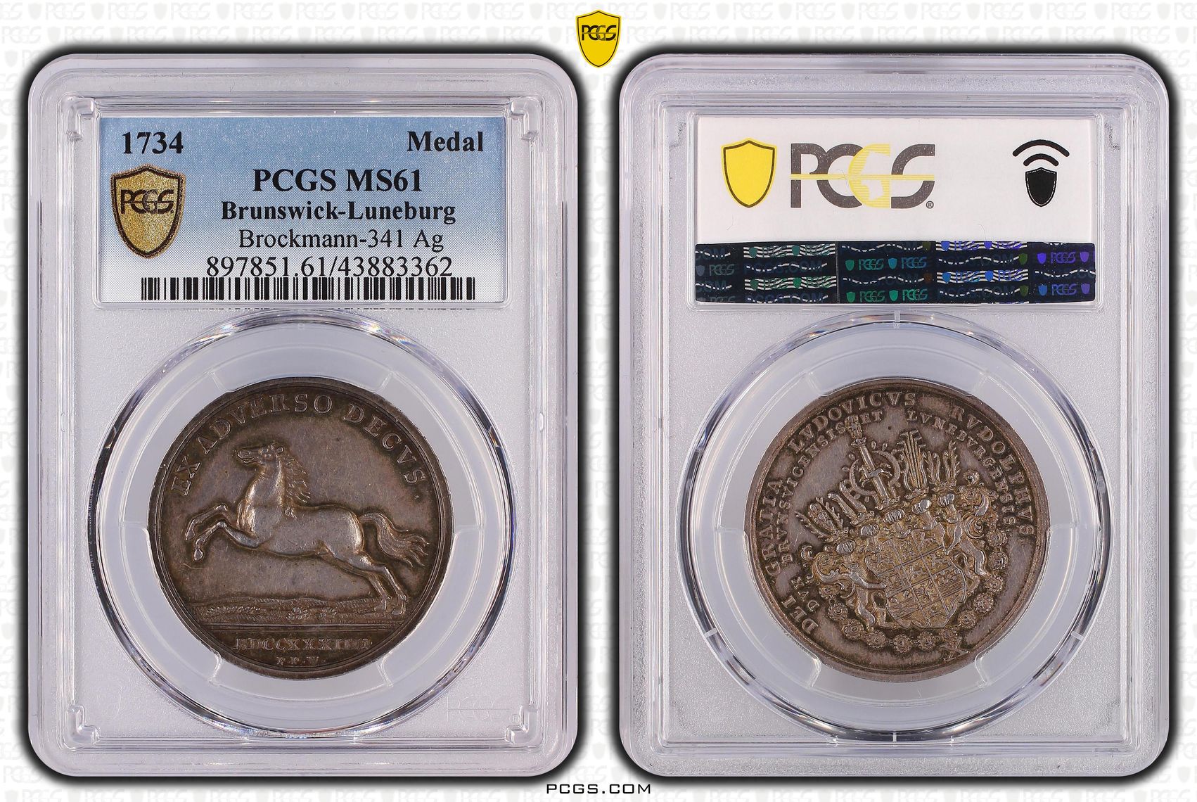 PCGS Certificate Verification Coin Details for Cert 43883362