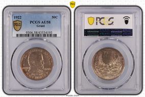 1922 50C Grant AU58