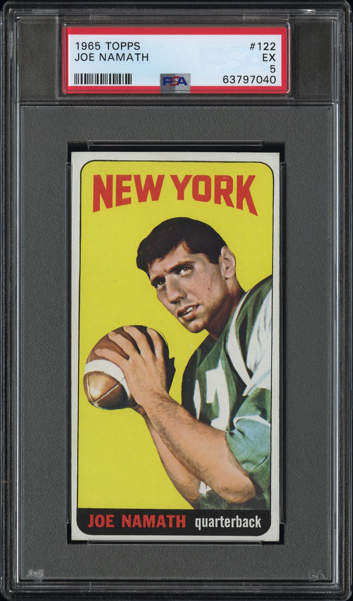 1965 Topps TOPPS #122 Joe Namath front