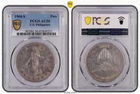1904-S Peso AU50