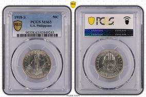 1918-S 50C MS63