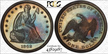 1862 $1 PR66