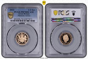 2022 1/2 Sov Platinum Jubilee PR70DCAM