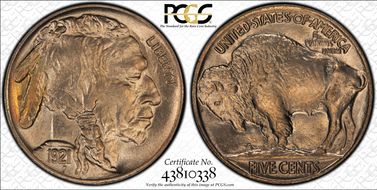 1921 5C 2 Feathers, FS-401 MS65