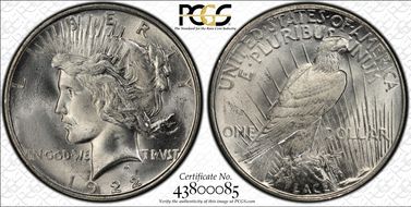 1922-D $1 MS66