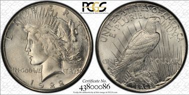 1922-S $1 MS65+