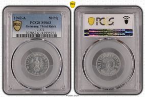 1942-A 50 Pfg J-372 MS63