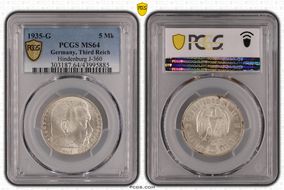 1935-G 5 Mk Hindenburg J-360 MS64