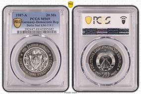 1987-A 20 Mk Berlin Seal KM-119.1 MS69