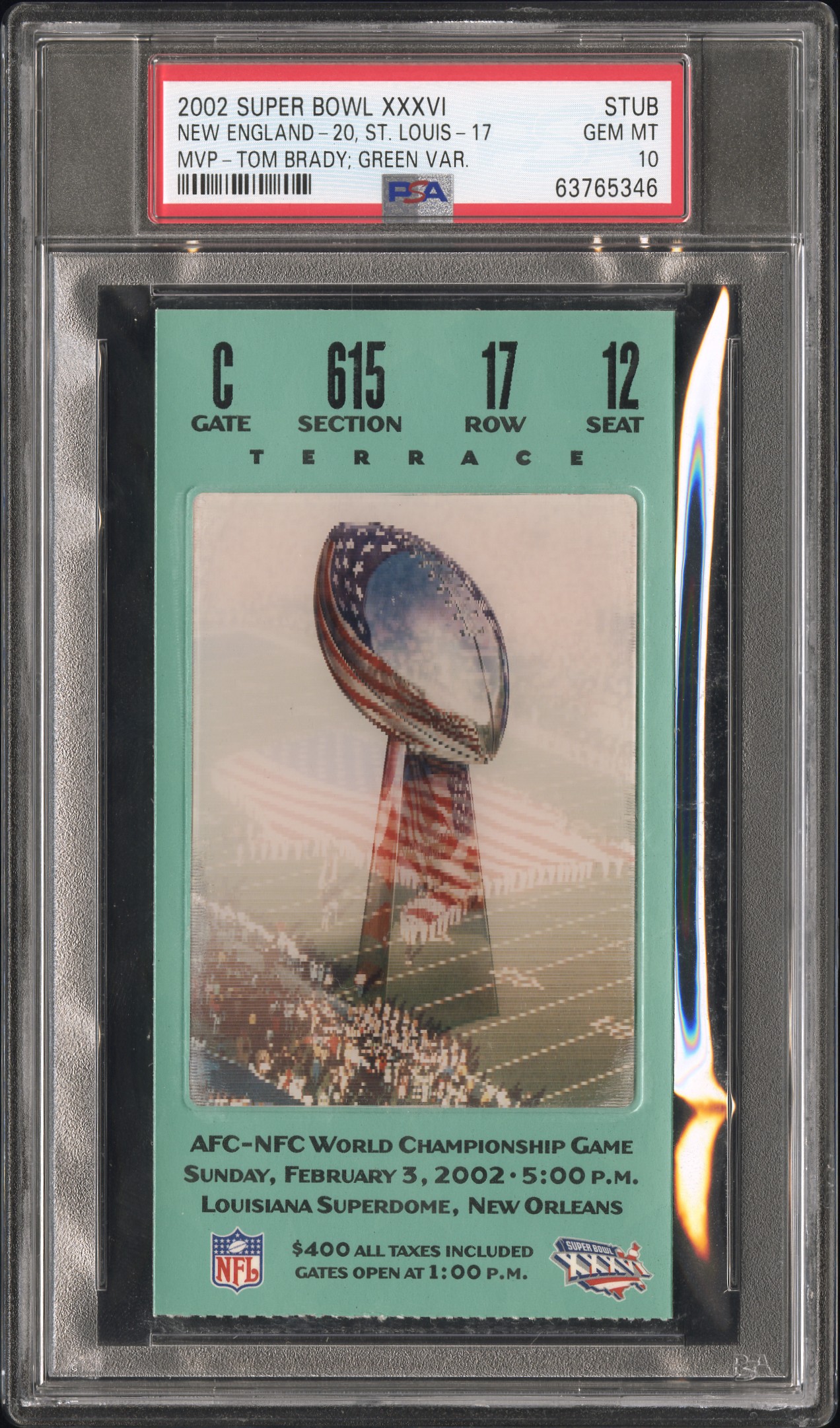 Tickets - Super Bowl Basic Set (1967-Present): GradedTickets Set Image  Gallery