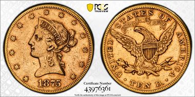 1875-CC $10 VF35