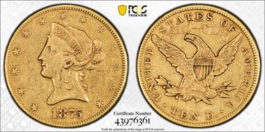1875-CC $10 VF35