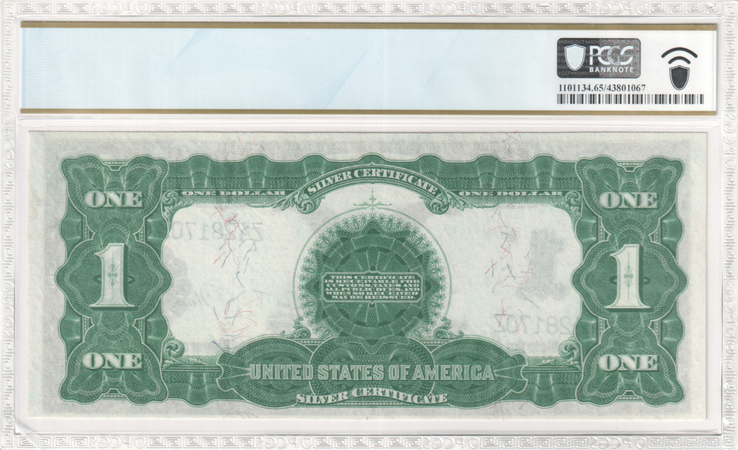 PCGS Certificate Verification Banknote Details For Cert #43801067