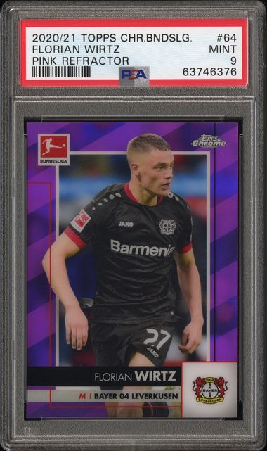 2020 Topps Topps Chrome Pink Refractor #64 Florian Wirtz Bundesliga front