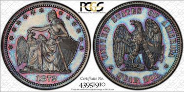 1872 25C J-1196 PR67BN