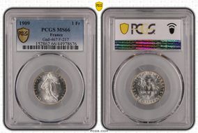 1909 1 Fr Gad-467 F-217 MS66