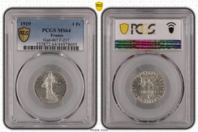 1919 1 Fr Gad-467 F-217 MS64