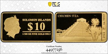 2022 $10 Chichen Itza Mysteries of the World PR69DCAM