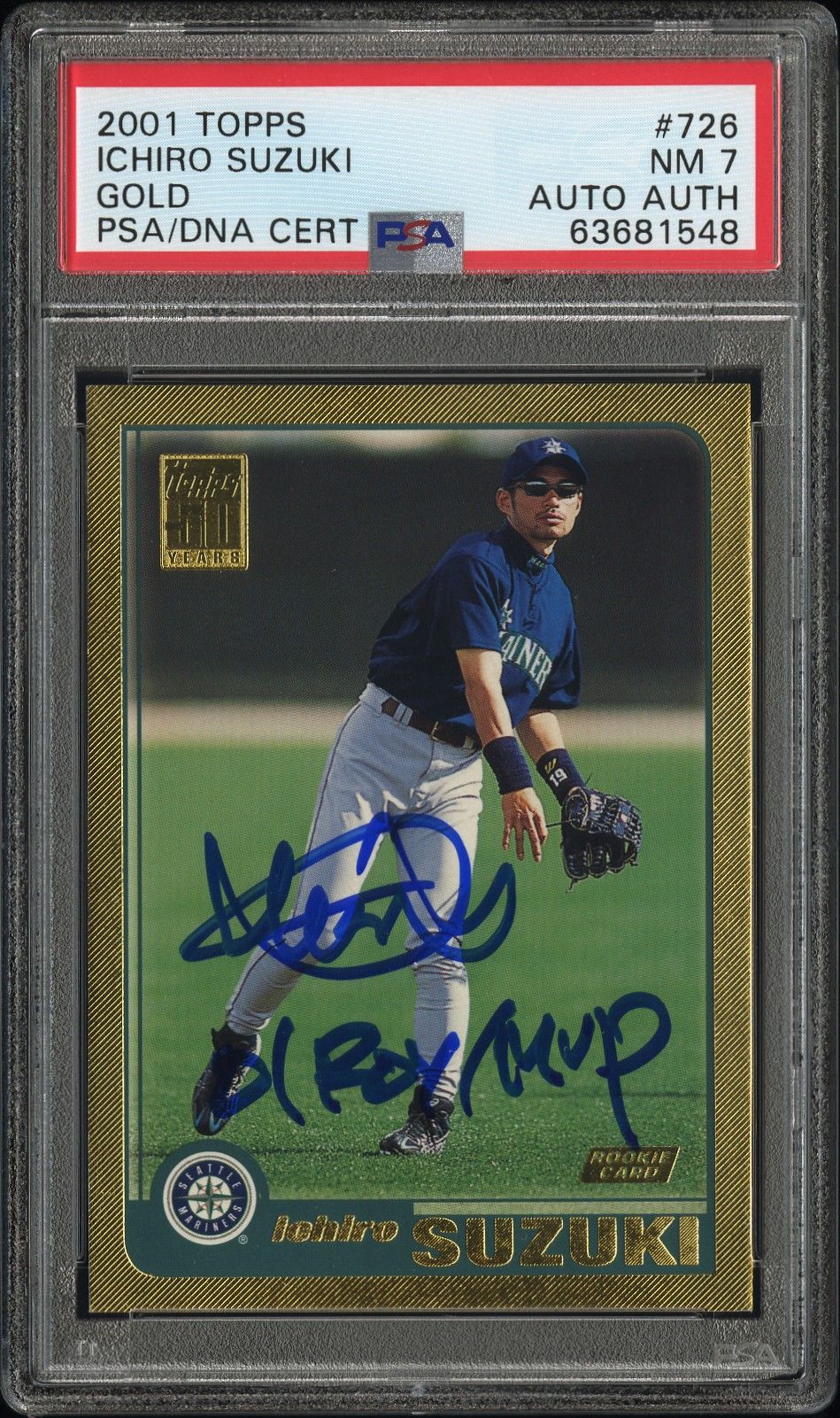 2001 Topps TOPPS GOLD #726 Ichiro Suzuki front