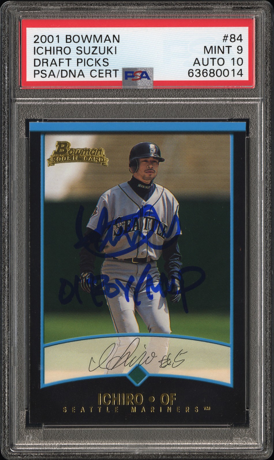 2022 Topps Chrome Ichiro Auto PSA WBC