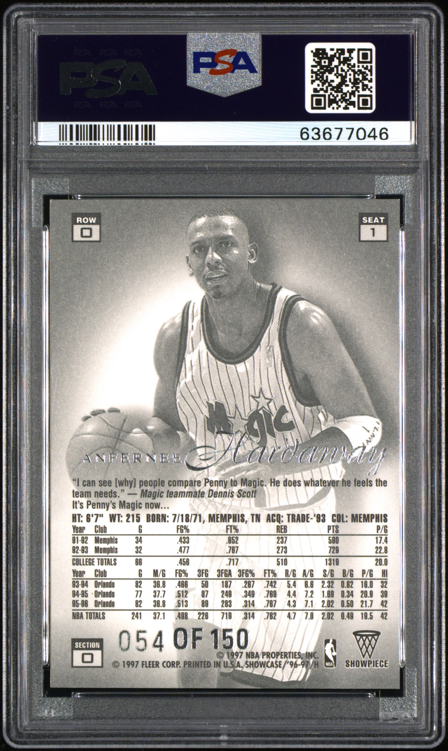 Basketball - 1996-97 Flair Showcase Legacy Collection Row 0 