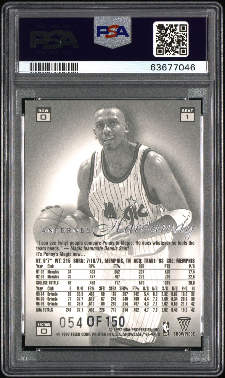 Basketball, 1996-97 Flair Showcase Legacy Collection Row 0