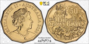 2020 50C The Man From Snowy River MS68