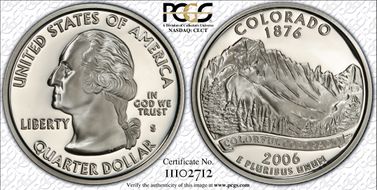 2006-S 25C Colorado Silver PR70DCAM