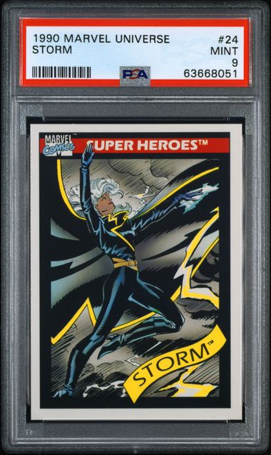 1990 Marvel Universe #24 Storm front