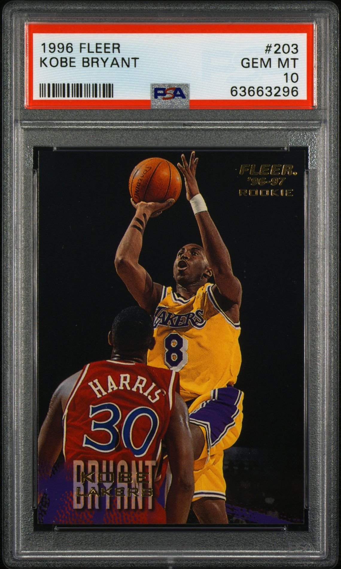 1996 Fleer FLEER #203 Kobe Bryant front